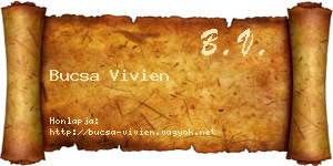 Bucsa Vivien névjegykártya